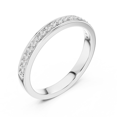 Elarienne Petite Pavé Round  Diamond Ring
