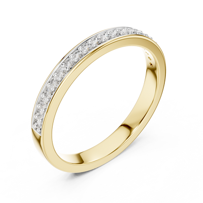 Elarienne Petite Pavé Round  Diamond Ring