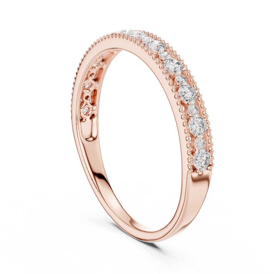 Avelisse Twin-Size Round  Diamond Ring