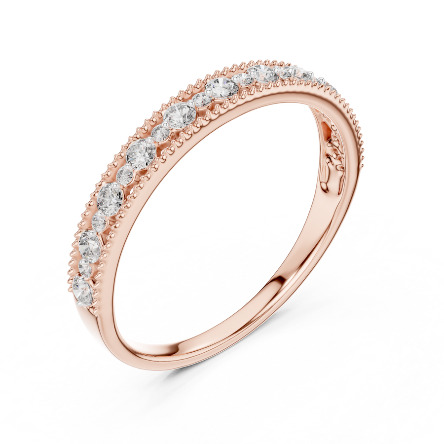 Avelisse Twin-Size Round  Diamond Ring