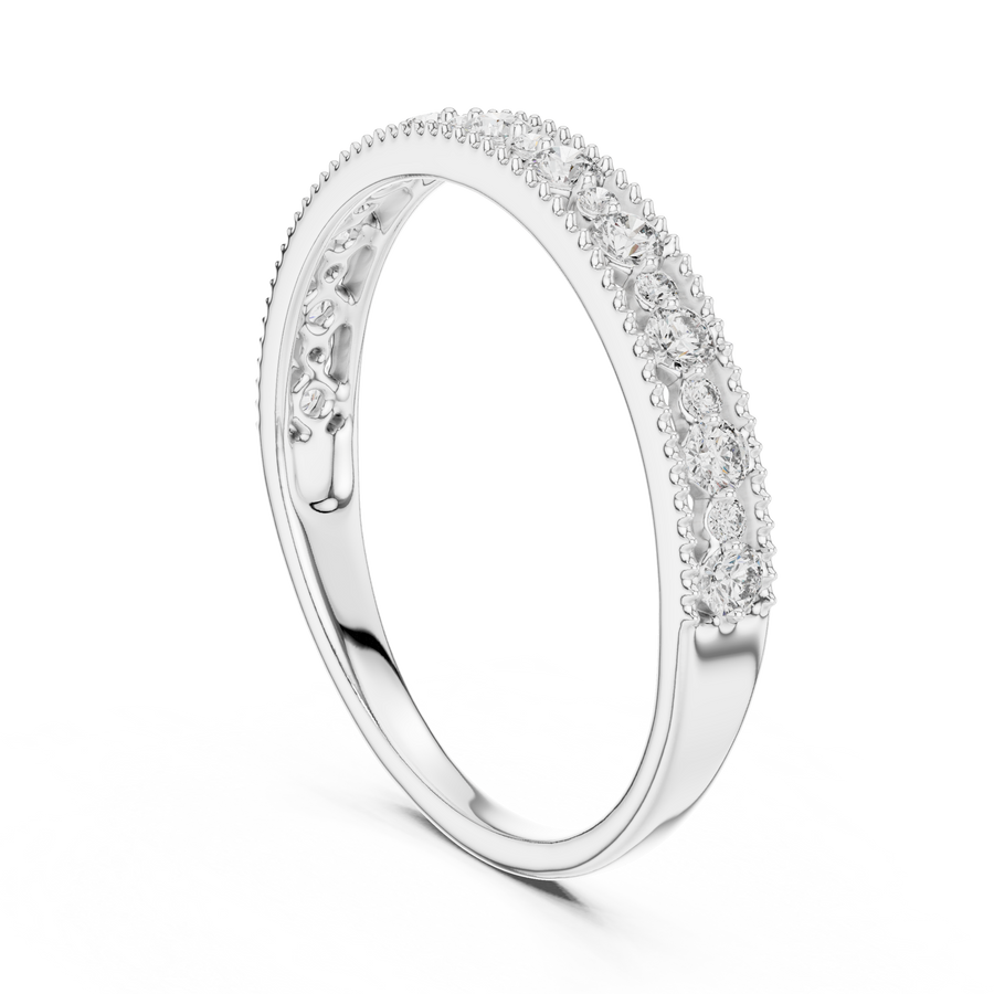 Avelisse Twin-Size Round  Diamond Ring