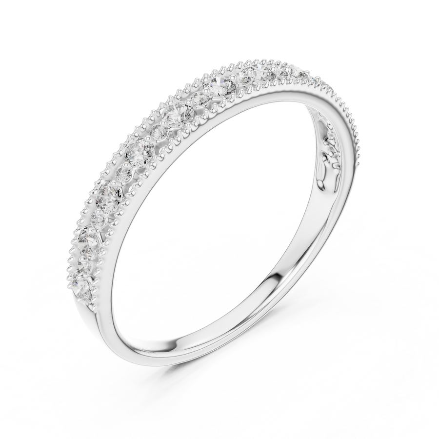 Avelisse Twin-Size Round  Diamond Ring
