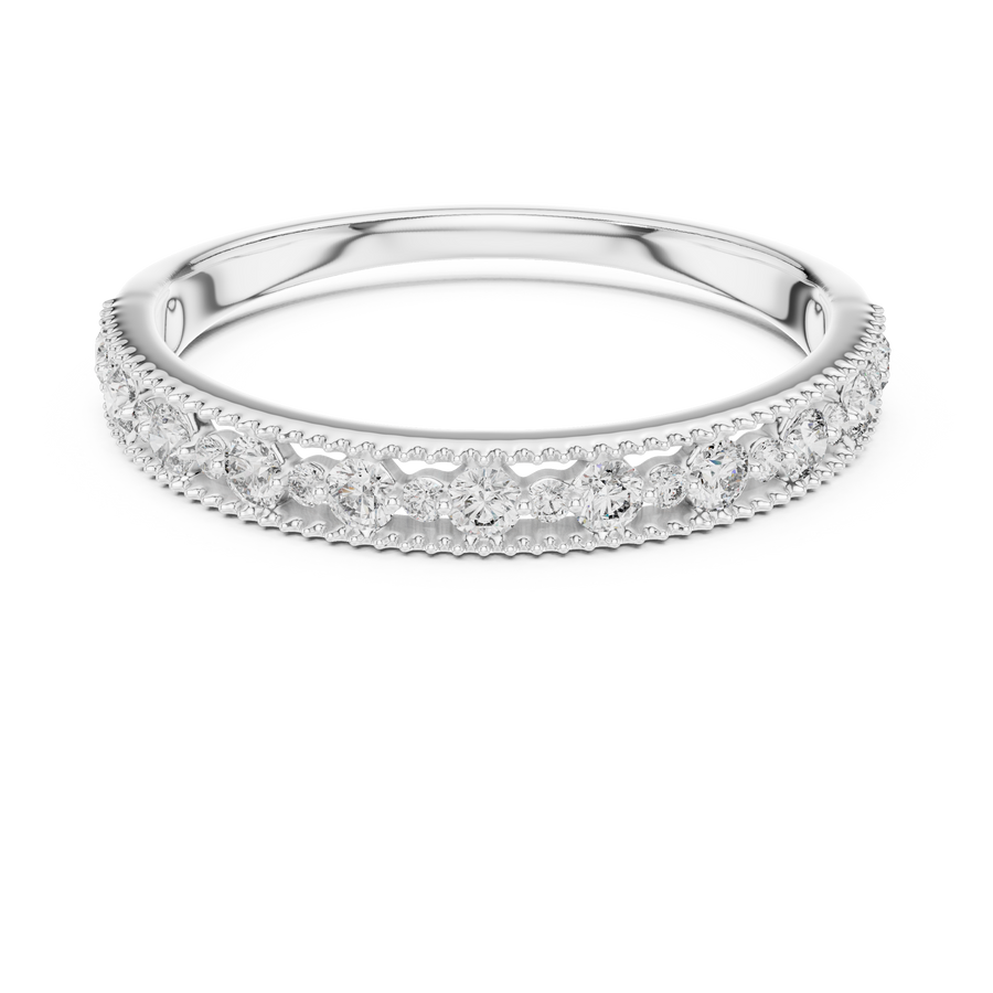 Avelisse Twin-Size Round  Diamond Ring