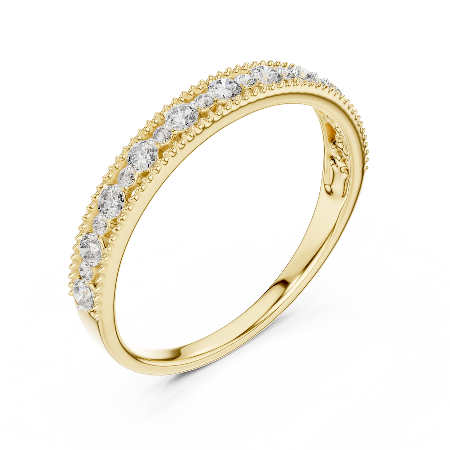 Avelisse Twin-Size Round  Diamond Ring