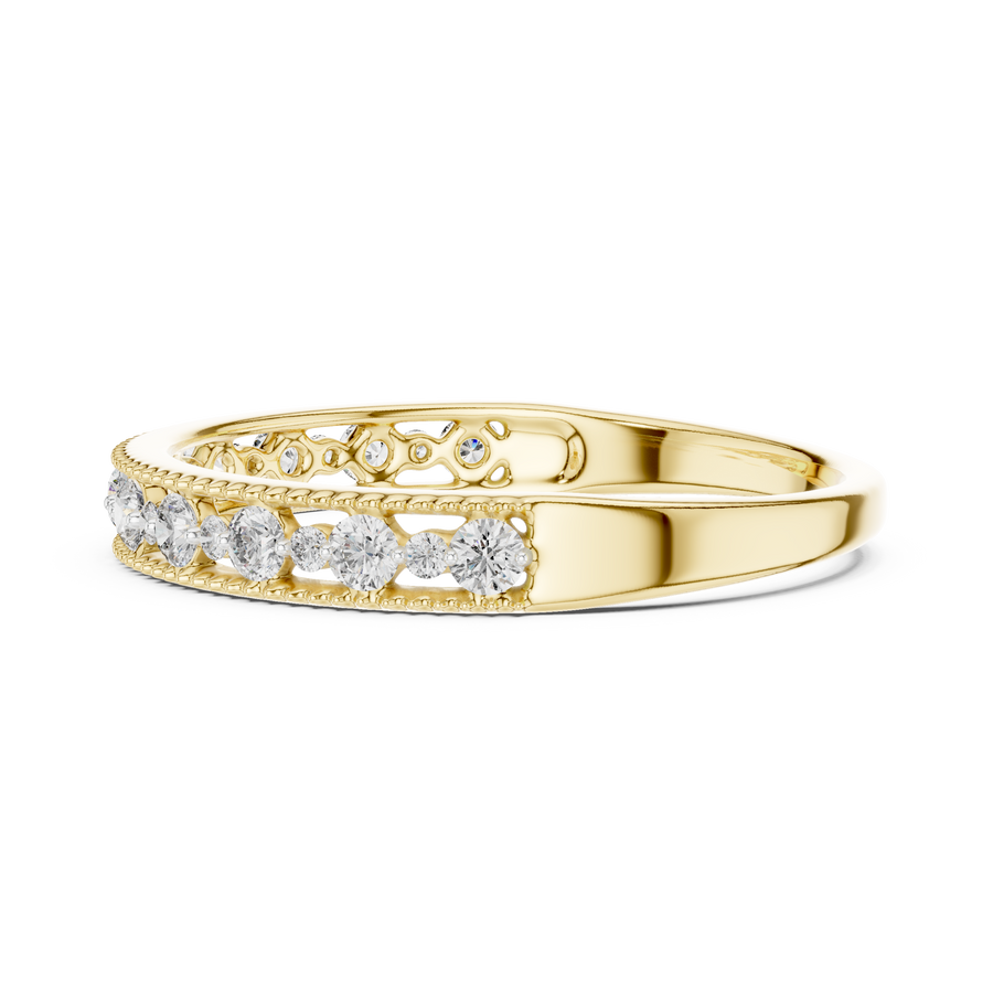 Avelisse Twin-Size Round  Diamond Ring