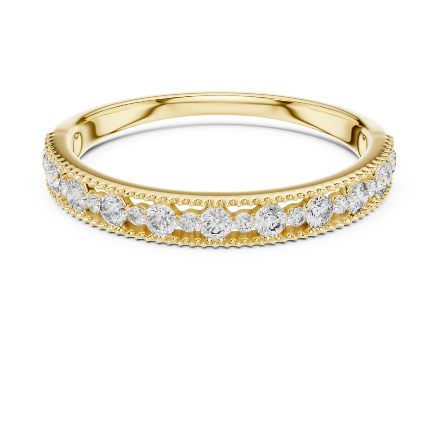 Avelisse Twin-Size Round  Diamond Ring