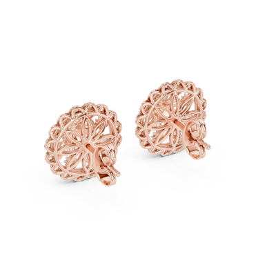 Seravienne Ornate Filigree Diamond Earrings