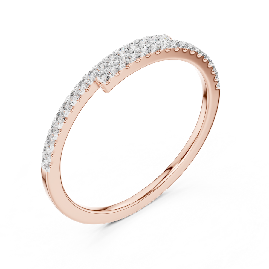 Elavienne Petite U-Cut Diamond Ring