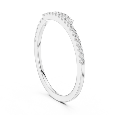 Elavienne Petite U-Cut Diamond Ring