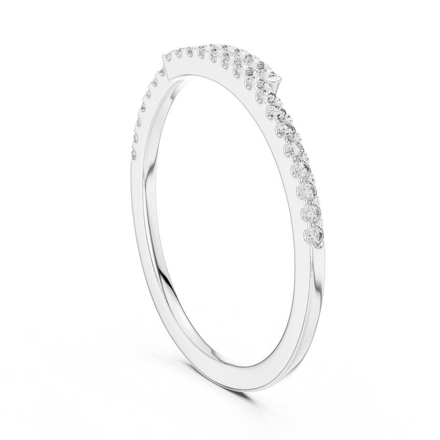 Elavienne Petite U-Cut Diamond Ring