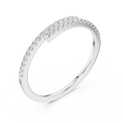 Elavienne Petite U-Cut Diamond Ring