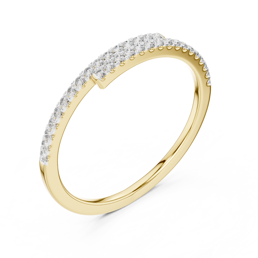 Elavienne Petite U-Cut Diamond Ring