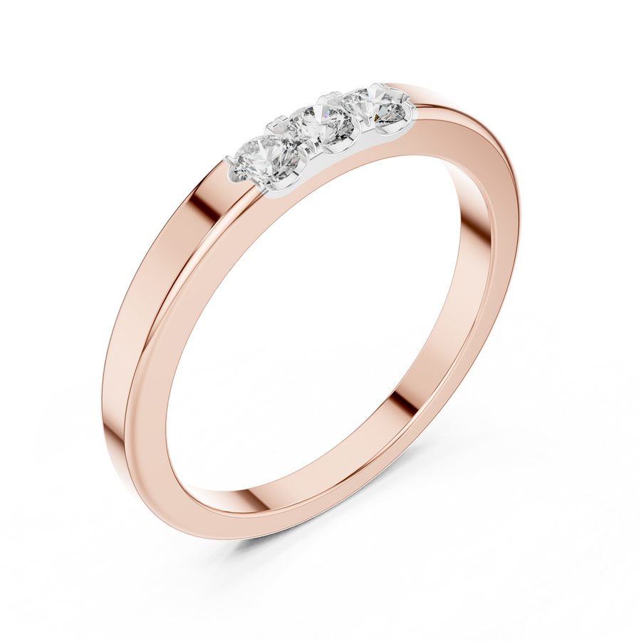 Cyravienne Triple U-Cut  Diamond Ring
