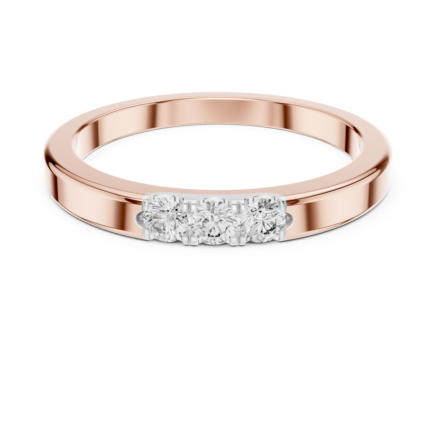 Cyravienne Triple U-Cut  Diamond Ring