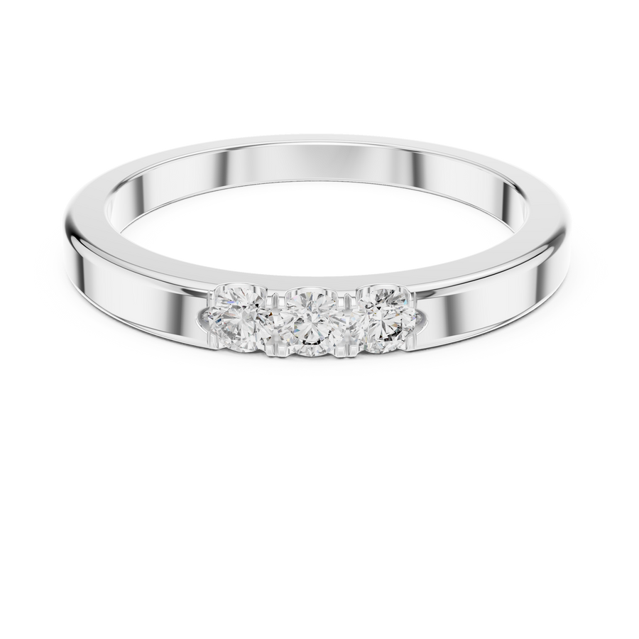 Cyravienne Triple U-Cut  Diamond Ring