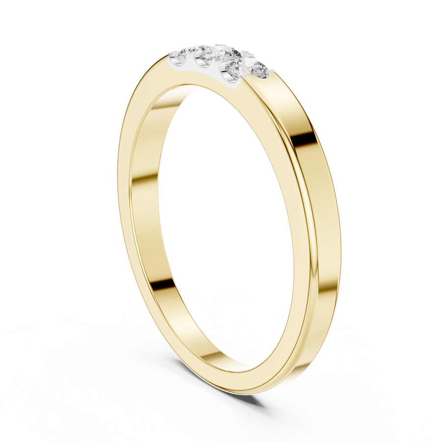 Cyravienne Triple U-Cut  Diamond Ring