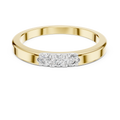 Cyravienne Triple U-Cut  Diamond Ring
