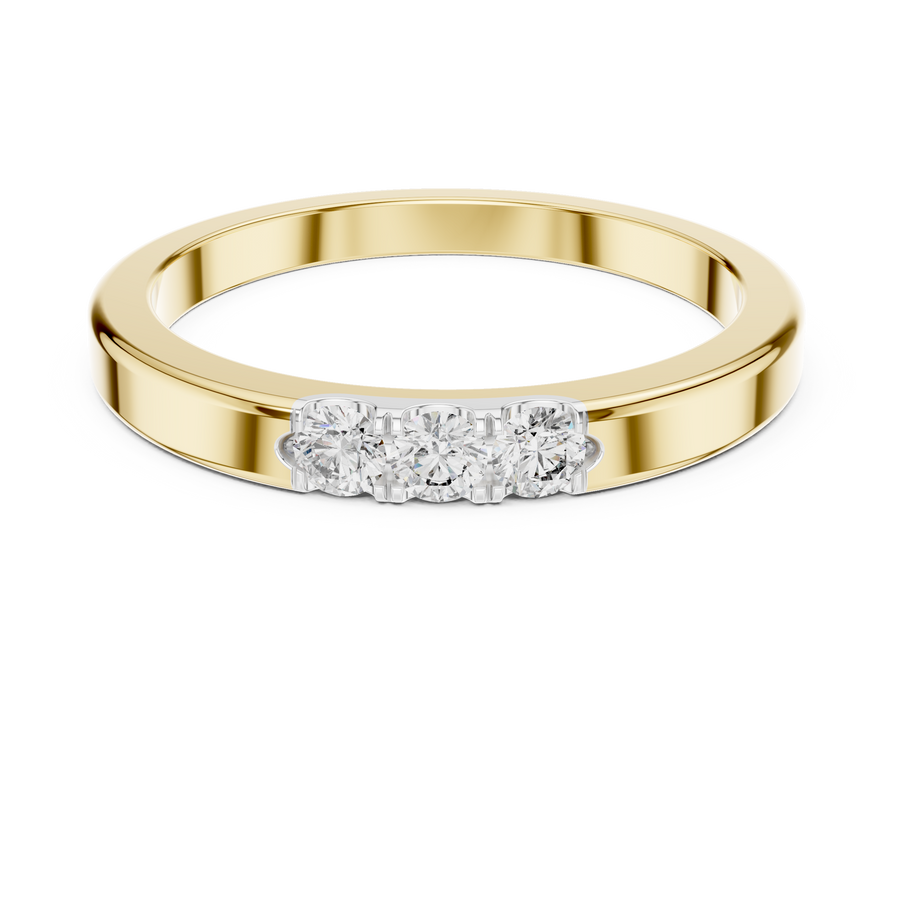 Cyravienne Triple U-Cut  Diamond Ring