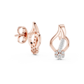 Virellienne Flame Teardrop Diamond Earrings