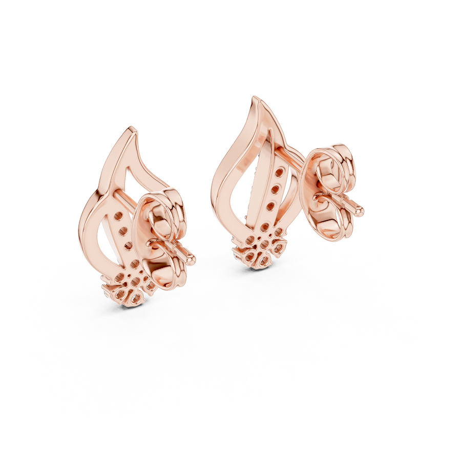 Virellienne Flame Teardrop Diamond Earrings