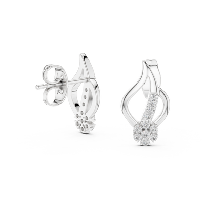 Virellienne Flame Teardrop Diamond Earrings