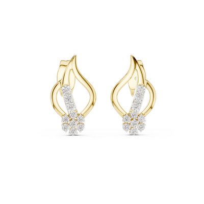 Virellienne Flame Teardrop Diamond Earrings