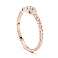 Valerienne Twisted Halo  Diamond Ring