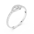 Valerienne Twisted Halo  Diamond Ring