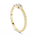 Valerienne Twisted Halo  Diamond Ring