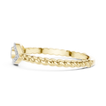 Valerienne Twisted Halo  Diamond Ring