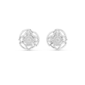 Calivienne Geometric Halo  Diamond Earrings