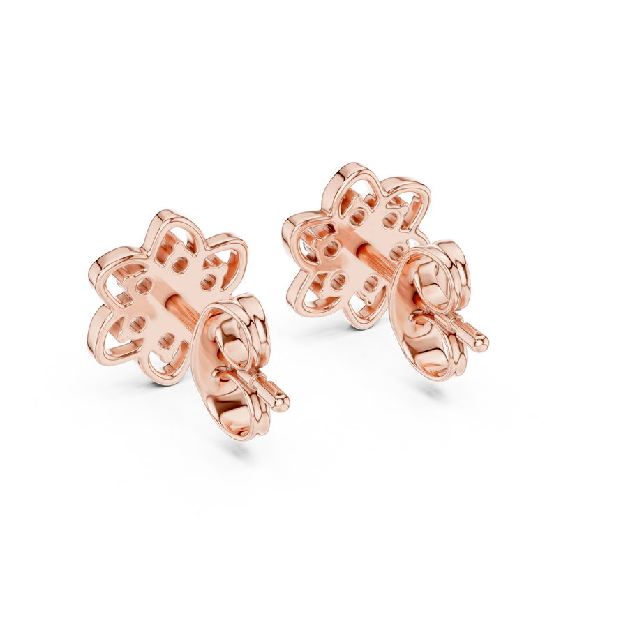 Seravienne Floral Cluster  Diamond Earrings
