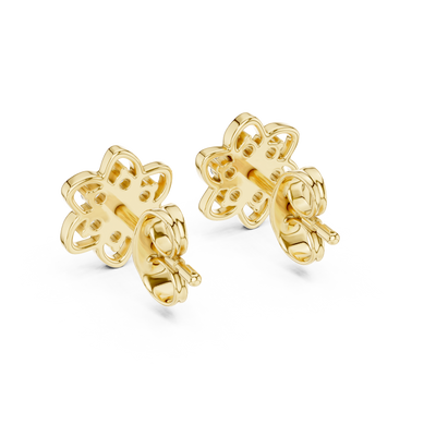 Seravienne Floral Cluster  Diamond Earrings - ZeeDiamonds