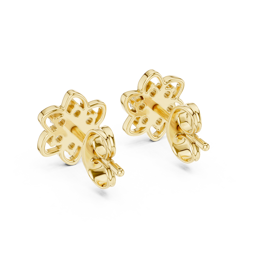 Seravienne Floral Cluster  Diamond Earrings