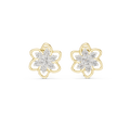 Seravienne Floral Cluster  Diamond Earrings