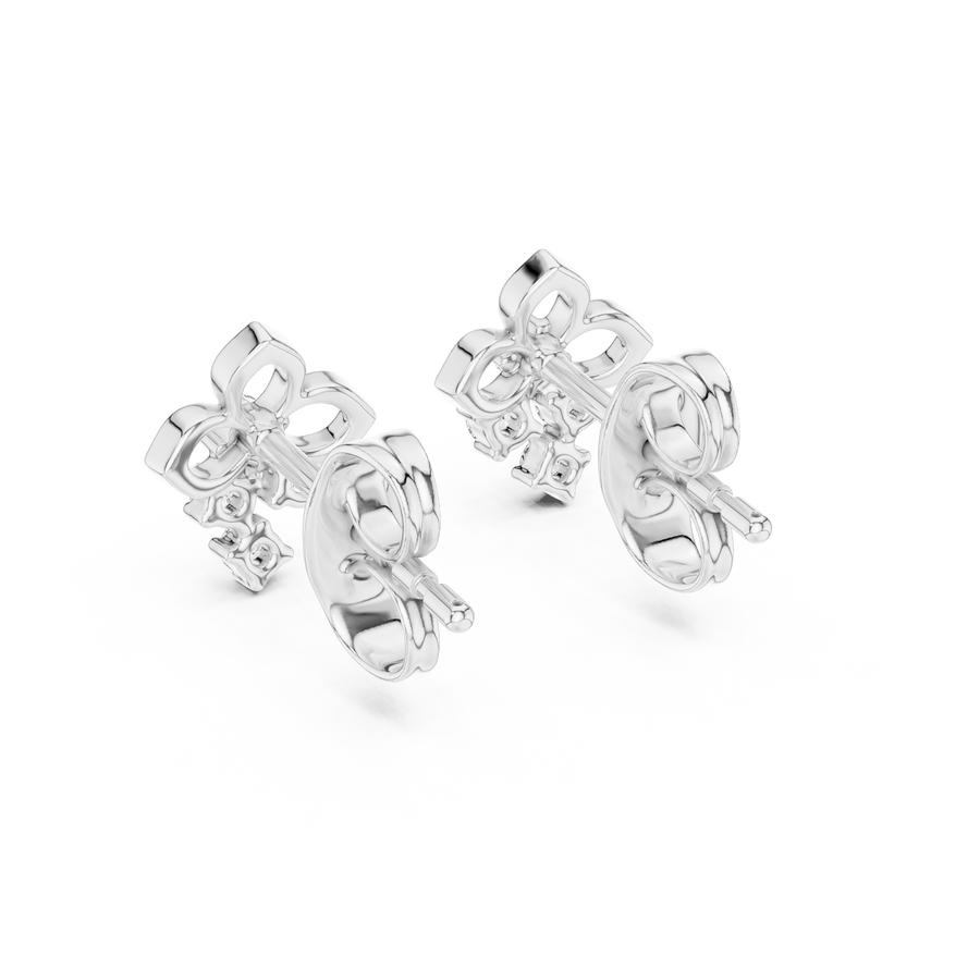Averienne Floral Cluster Diamond Earrings
