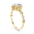Lysavienne Grand Solitaire Halo  Diamond Ring