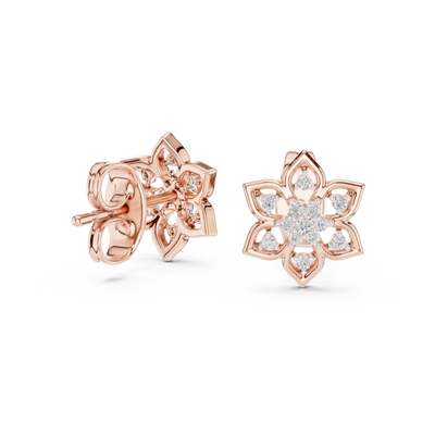 Virellienne Bloom Cluster Diamond Earrings
