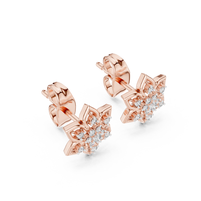 Virellienne Bloom Cluster Diamond Earrings