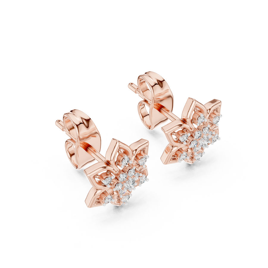 Virellienne Bloom Cluster Diamond Earrings