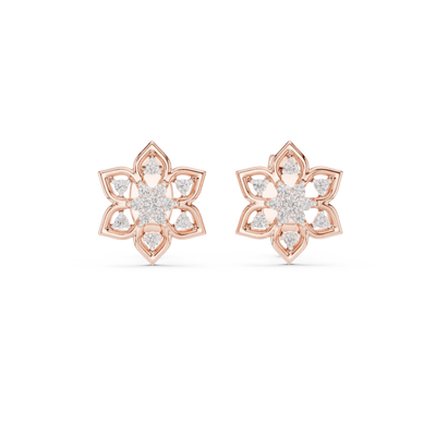 Virellienne Bloom Cluster Diamond Earrings