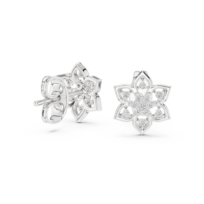 Virellienne Bloom Cluster Diamond Earrings