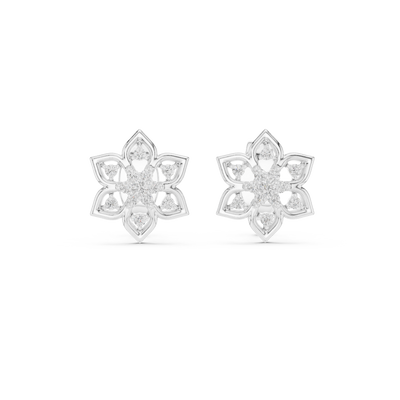 Virellienne Bloom Cluster Diamond Earrings