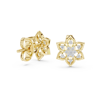Virellienne Bloom Cluster Diamond Earrings
