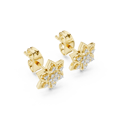 Virellienne Bloom Cluster Diamond Earrings