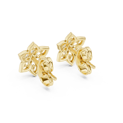 Virellienne Bloom Cluster Diamond Earrings