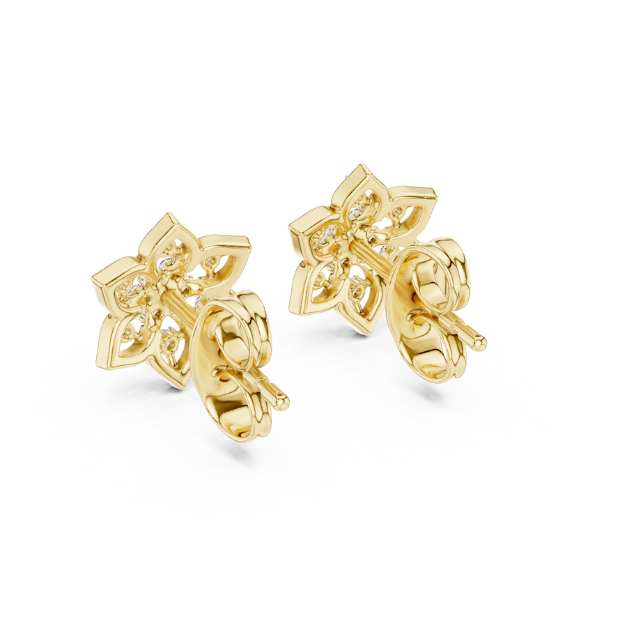 Virellienne Bloom Cluster Diamond Earrings