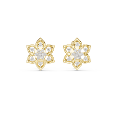 Virellienne Bloom Cluster Diamond Earrings