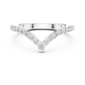 Valerienne Chevron Pavé Diamond Ring