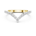 Valerienne Chevron Pavé Diamond Ring